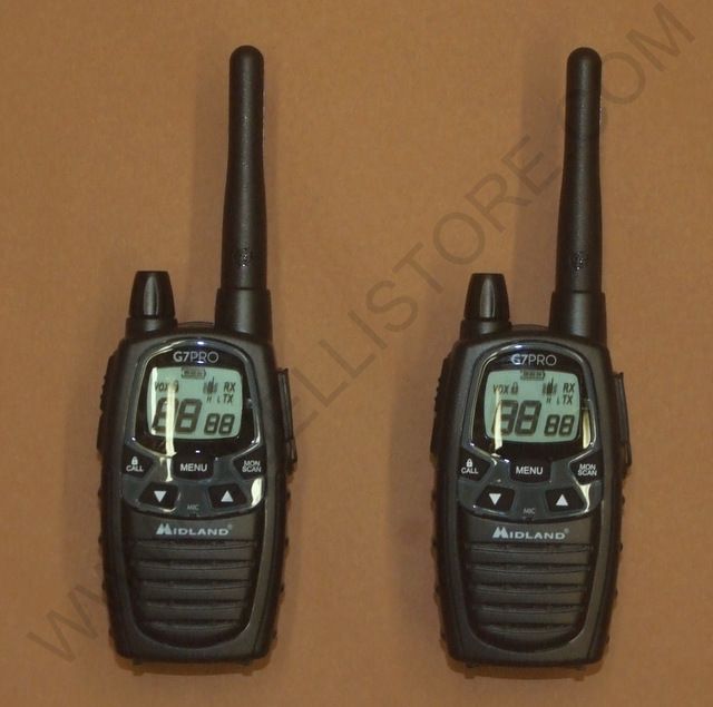 Midland G7 Pro Walkie Talkie Dual Band – Per Outdoor, Caccia, Escursioni, Con Batterie Ricaricabili