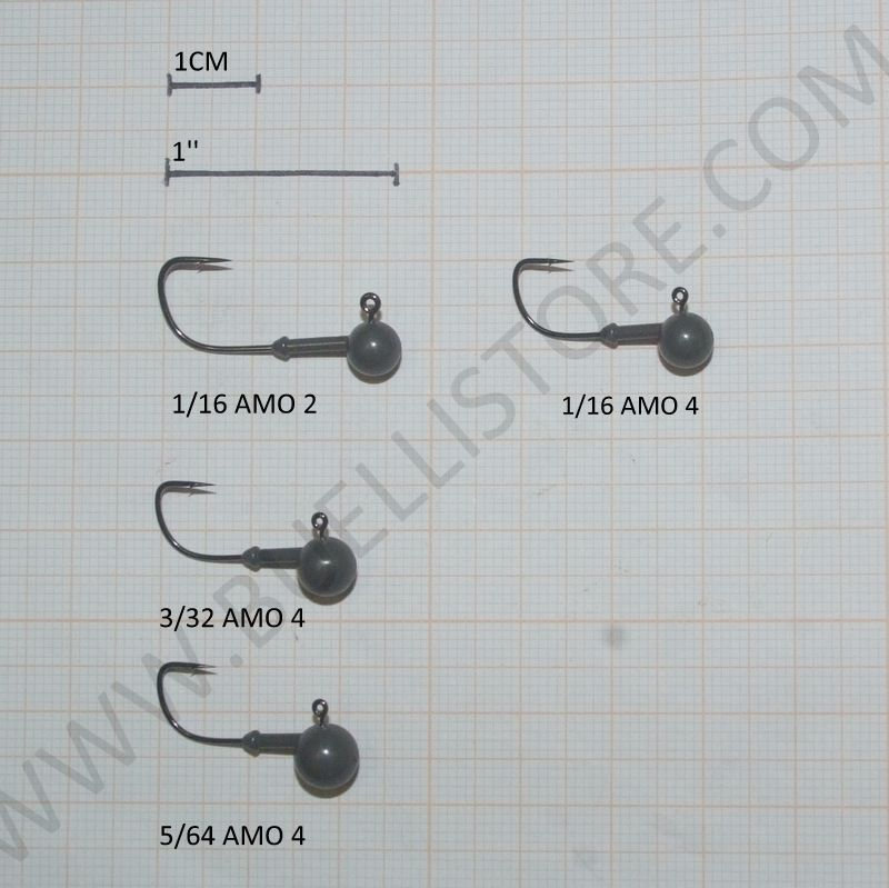 KEITECH TUNGSTEN SUPER ROUND JIGHEAD 