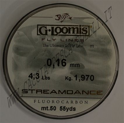 G-LOOMIS STREAMDANCE FLUORCARBON 0.16