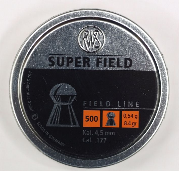 PIOMBINI RWS SUPER FIELD CAL 4.5 - PESO 0,54 g - 500 PZ