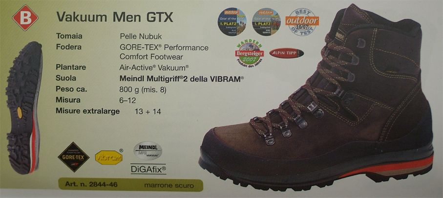 MEINDL SCARPONCINI VAKUUM GTX TG.41 5 buellistore
