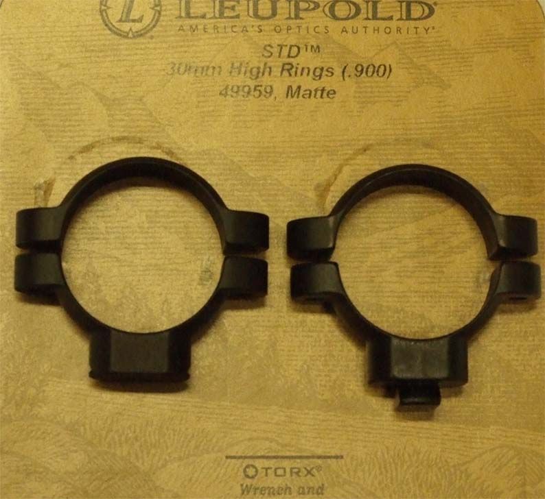 LEUPOLD ATTACCO OTTICA STD 49959 PER OTTICHE CON TUBO DA 30mm