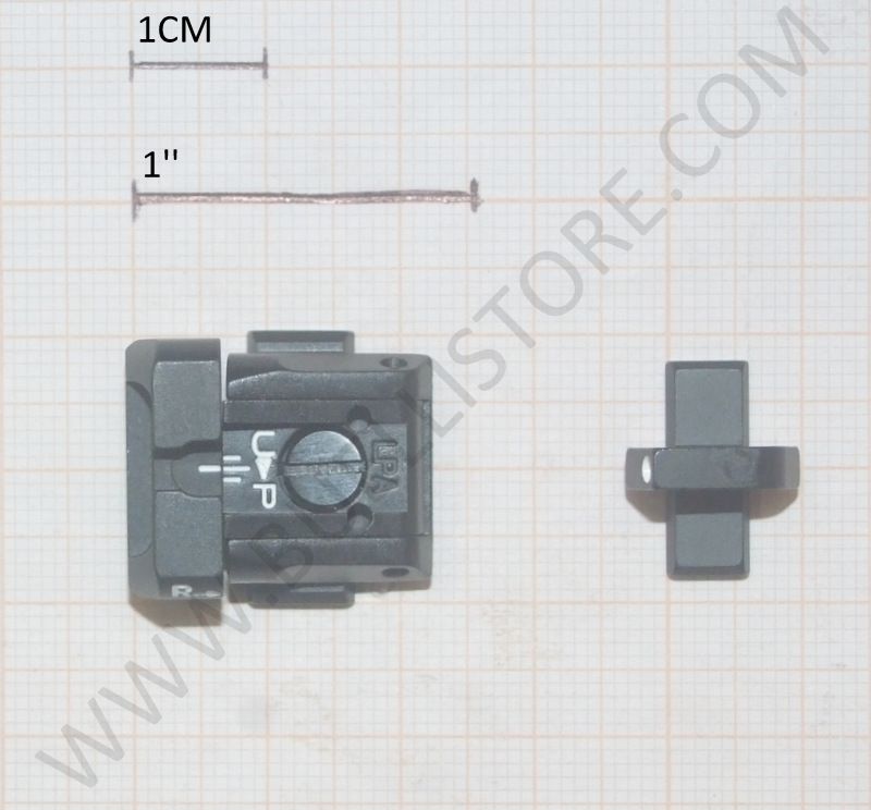 BERETTA KIT APX TACCA DI MIRA CON REGOLAZIONE MICROMETRICA E MIRINO - PUNTI BIANCHI