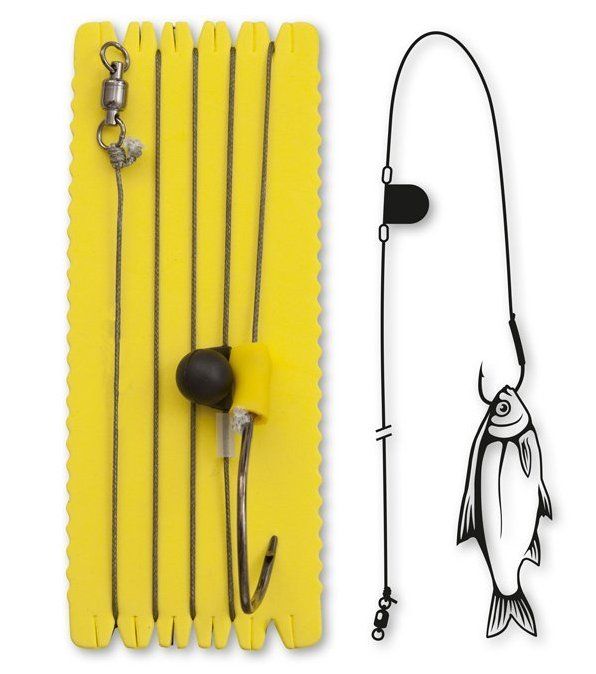 black cat single hook rig with rattle