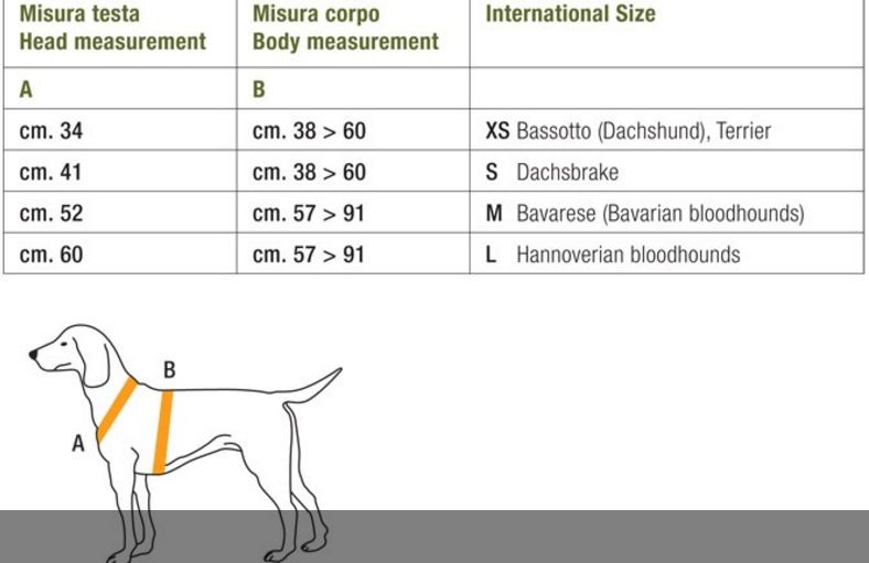 RISERVA CORPETTO PER CANI DA TRACCIA