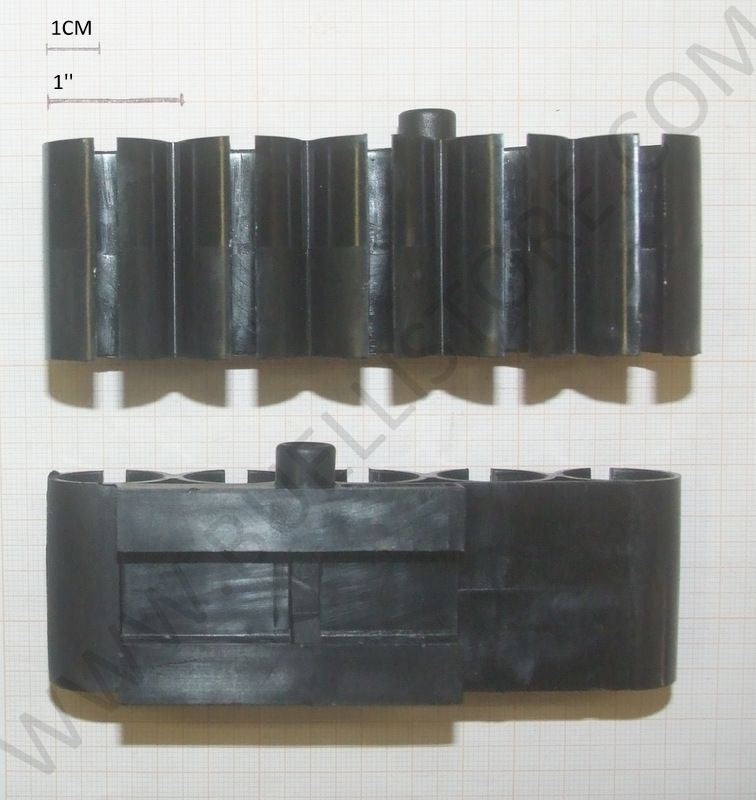 CAA PORTA CARTUCCE RIGIDO PER SLITTE WEAVER -PICATINNY CON 5 CELLE IN CAL.12