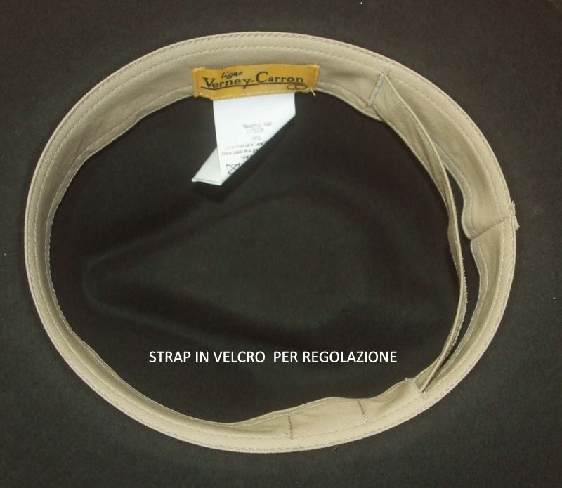 VERNEY CARRON CAPPELLO IN FELTRO IDROREPELLENTE TAGLIA L REGOLABILE 