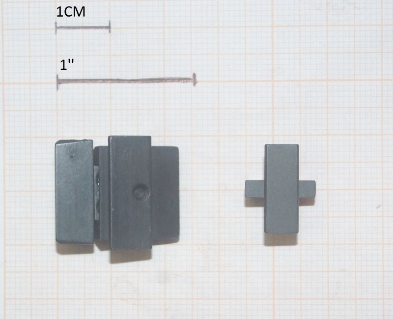 SET BERETTA TACCA DI MIRA REGOLABILE E MIRINO IN FIBRA OTTICA PER APX