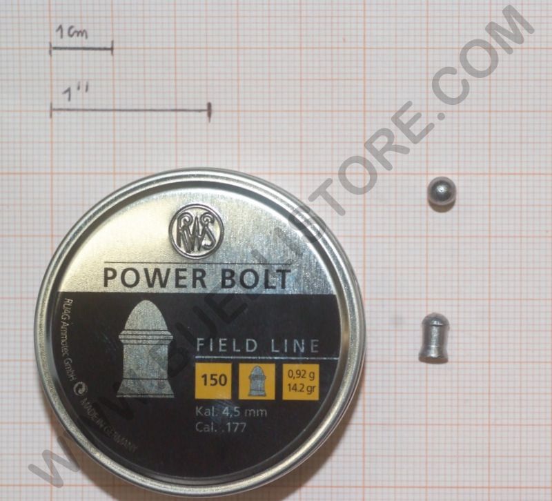 RWS PALLINI POWER BOLT CAL. 4.5 PESO 0.92 G PEZZI 150