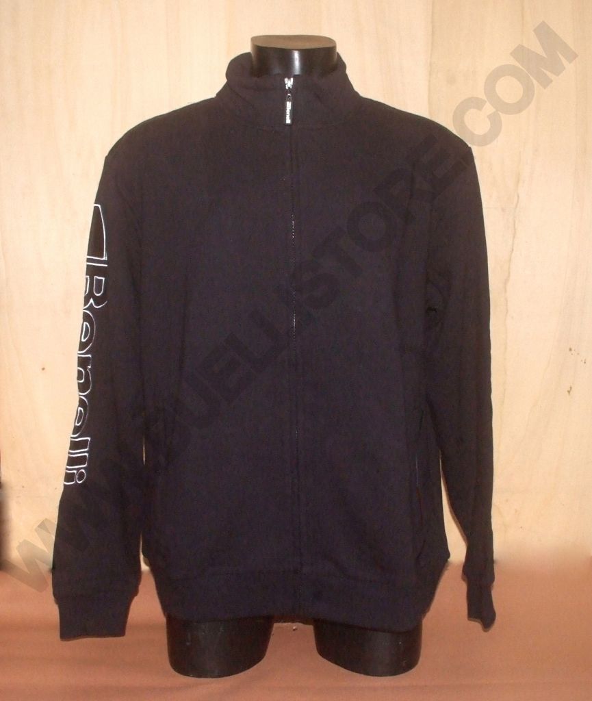 BENELLI- FELPA CON CERNIERA - MANICHE LUNGHE NERA