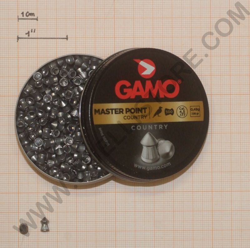 GAMO PIOMBINI MASTER POINT COUNTRY cal. 4,5 (.177) 0.49g - 500pz.