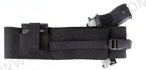 FASCIA ELASTICA CON FONDINA E PORTA ACCESSORI DESTRA - 105 CM