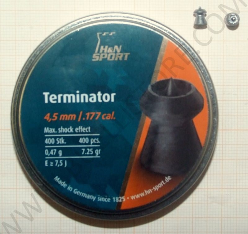 H&N TERMINATOR cal. 4,5 (.177) 0.47g - 400pz.