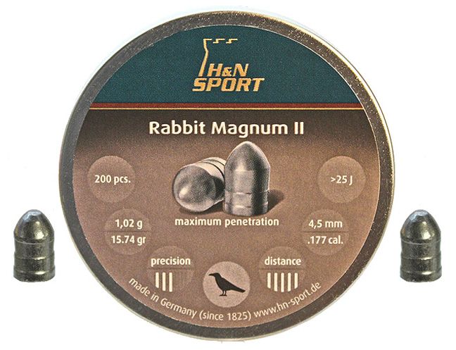 PIOMBINI H&N RABBIT MAGNUM II cal. 4,5 (.177) 1.02g - 200pz. SOLO PCP