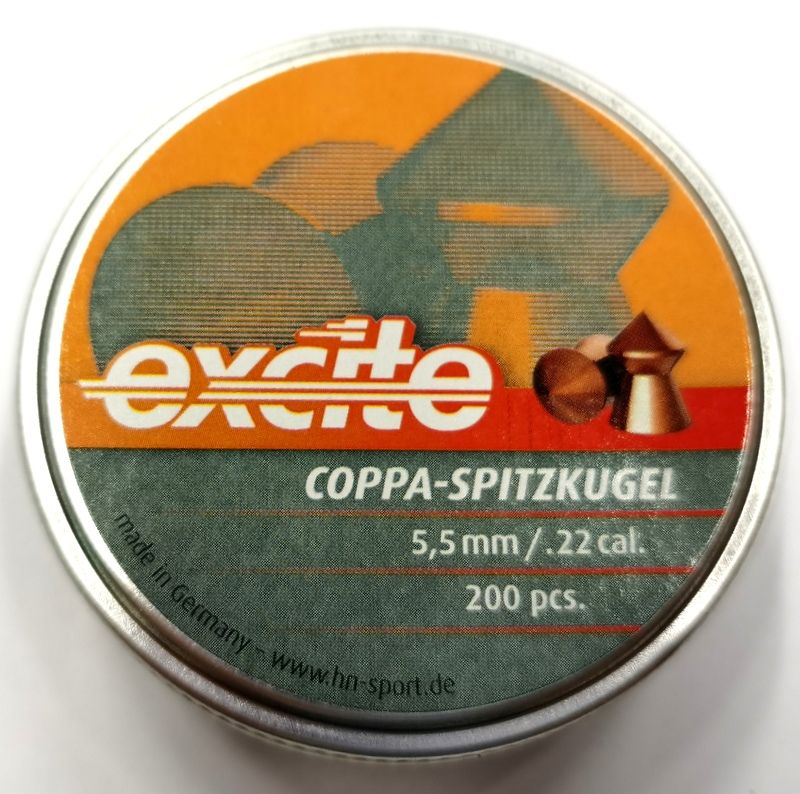 H&N EXCITE COPPA-SPITZKUGEL  RAMATI cal. 5,5 (.22) 1.07g - 200pz. 
