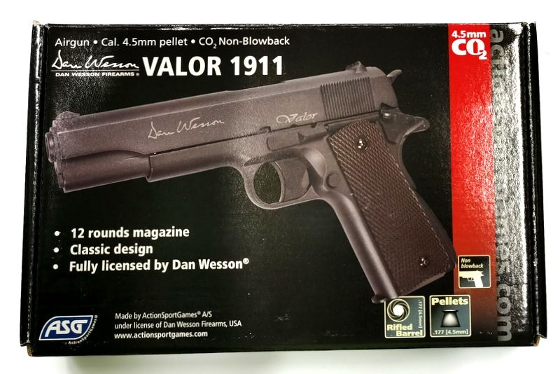 Pistola Dan Wesson VALOR 1911 – 4,5 mm Co2 Balines - ArmasTotal