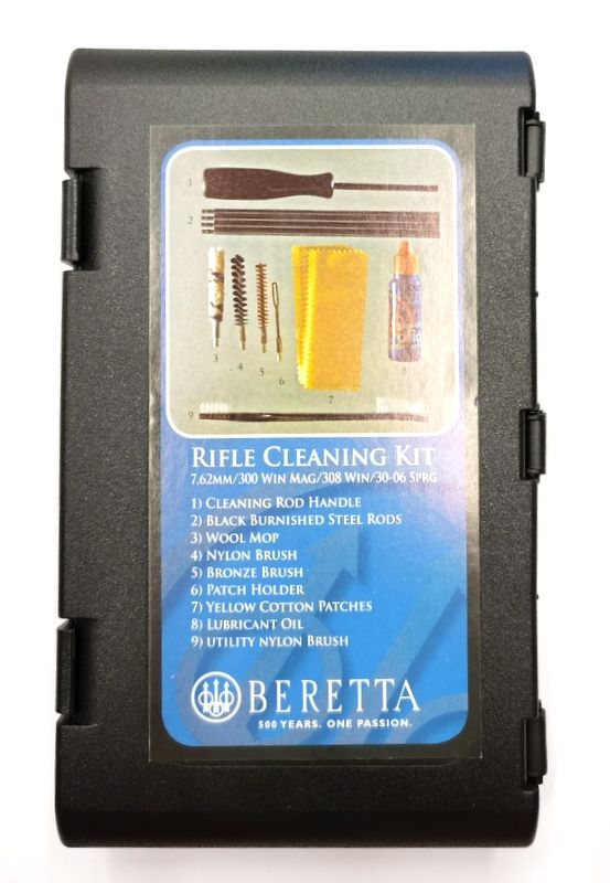BERETTA RIFLE CLEANING KIT - SET PULIZIA PER CARABINE cal. 7mm / 300 Win / 308 Win / 30-06 Springfield
