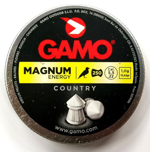GAMO MAGNUM ENERGY COUNTRY cal. 5,5 - 1,0 g / 250 pz. 