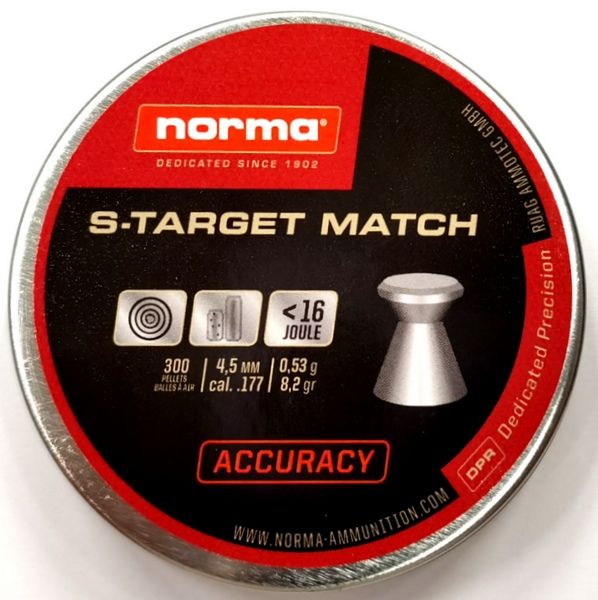 NORMA S-TARGET MATCH 0.53G cal. 4,5 / 300pz.