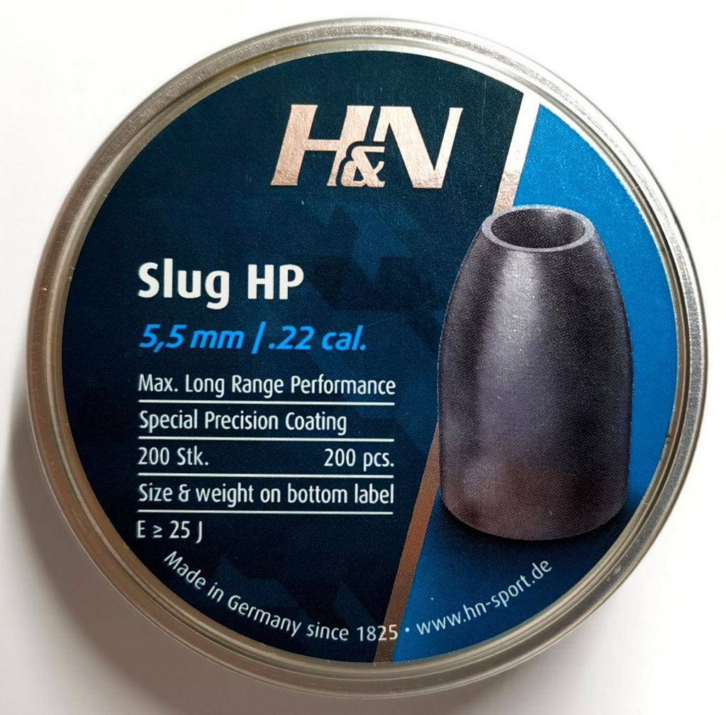 H&N SLUG HP .217 25gr / cal.  5,5 mm - 1.62gr    200 pz.   >25 J