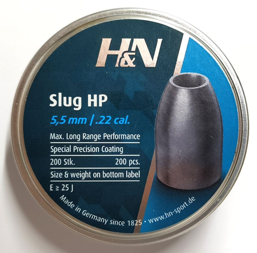 H&N SLUG HP .217 27 gr / cal. 5,5 - 1.75gr    200 pz.   >25 J