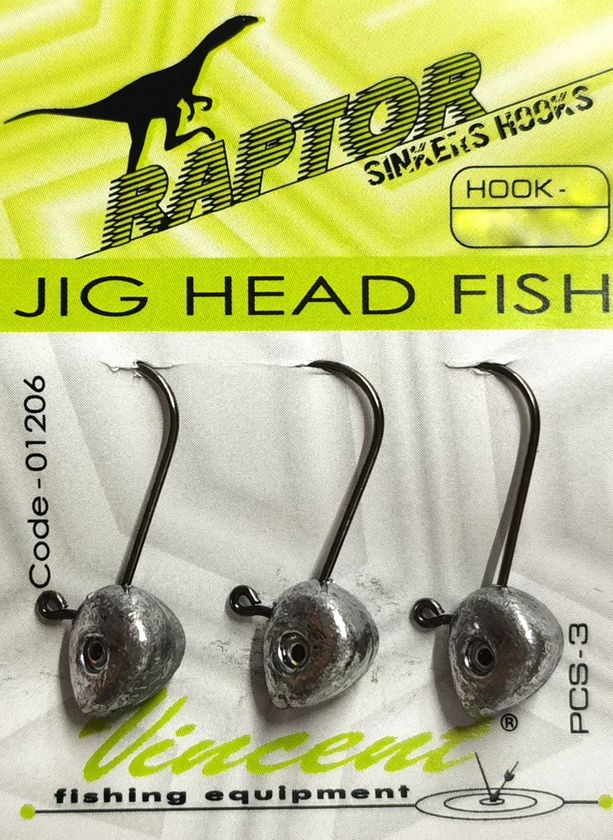 RAPTOR JIG HEAD FISH | 3pz.