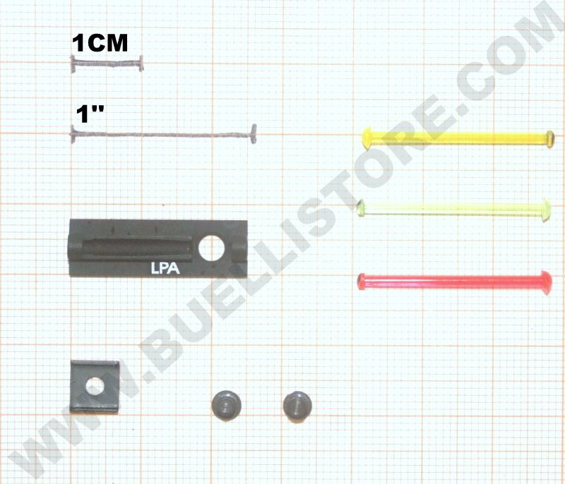 LPA MIRINI UNIVERSALI IN FIBRA OTTICA INTERCAMBIABILE PER BINDELLE DI VARIE LARGHEZZE - GIALLO - ROSSO - VERDE