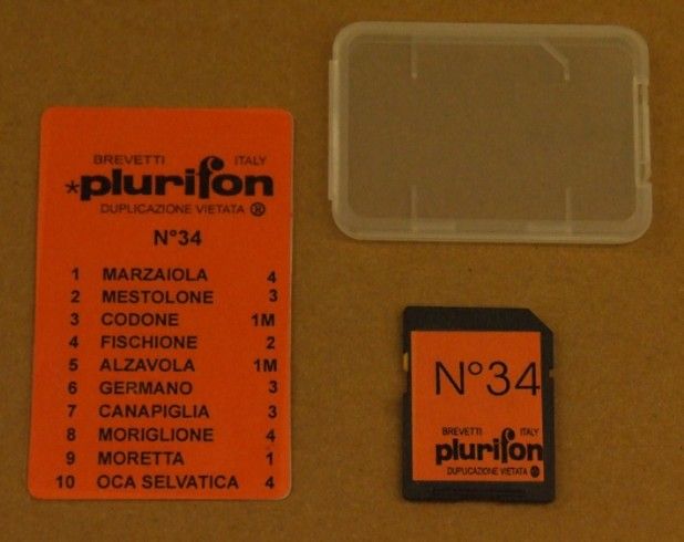 PLURIFON CARD CON 10 CANTI N.34