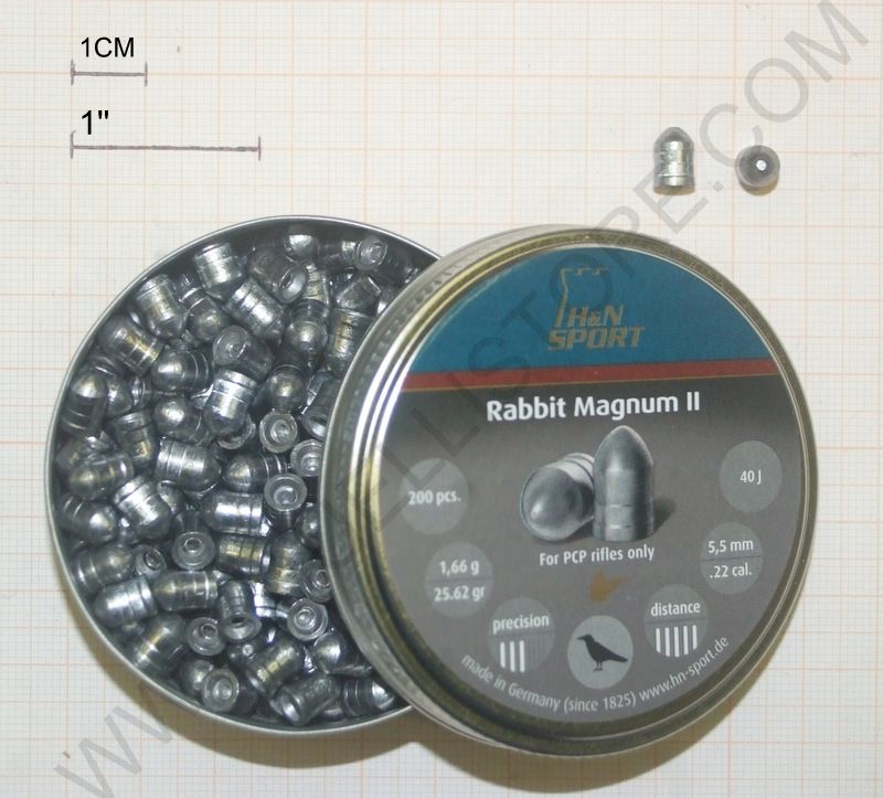 H&N RABBIT MAGNUM II cal. 5,5 (.22) 1.66g - 200pz.