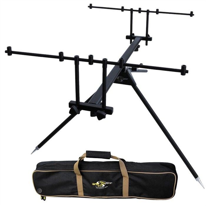 CARP SPIRIT SESSION ROD POD 3 GAMBE PER 3/4 CANNE DA PESCA