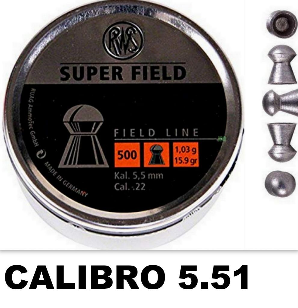 PALLINI RWS SUPERFIELD CAL. 5.51 PESO 1.03g - 500 PZ
