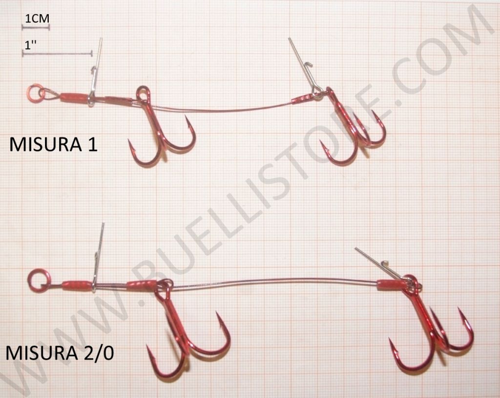 SAVAGE GEAR DOUBLE STINGER MONTATURA PER ESCHE SILICONICHE - 2 PZ PER CONFEZIONE