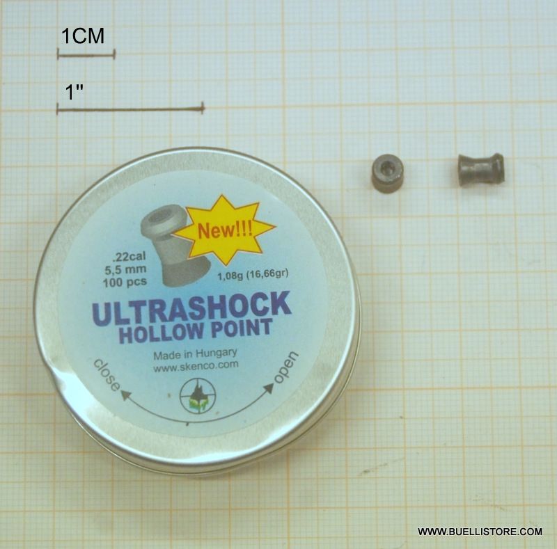 SKENCO PIOMBINI ULTRASHOCK HOLLOW POINT cal. 5,5 (.22) - 100pz.