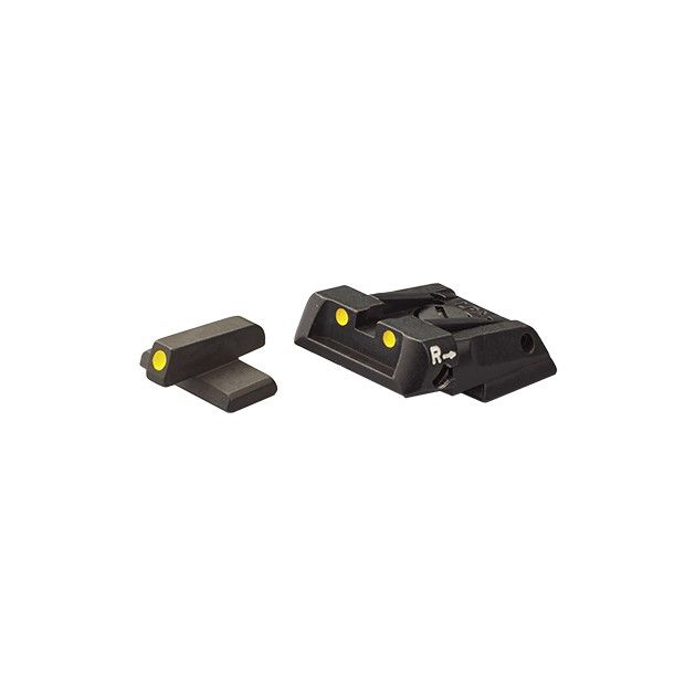 LPA TACCA DI MIRA REGOLABILE E MIRINO MODELLO SPL CON PIGMENTO LUMINOSO LUMINOVA PER SEMIAUOMATICHE H&K P30 - P45 - SFP9 - VP9 - VP9 STRIKER
