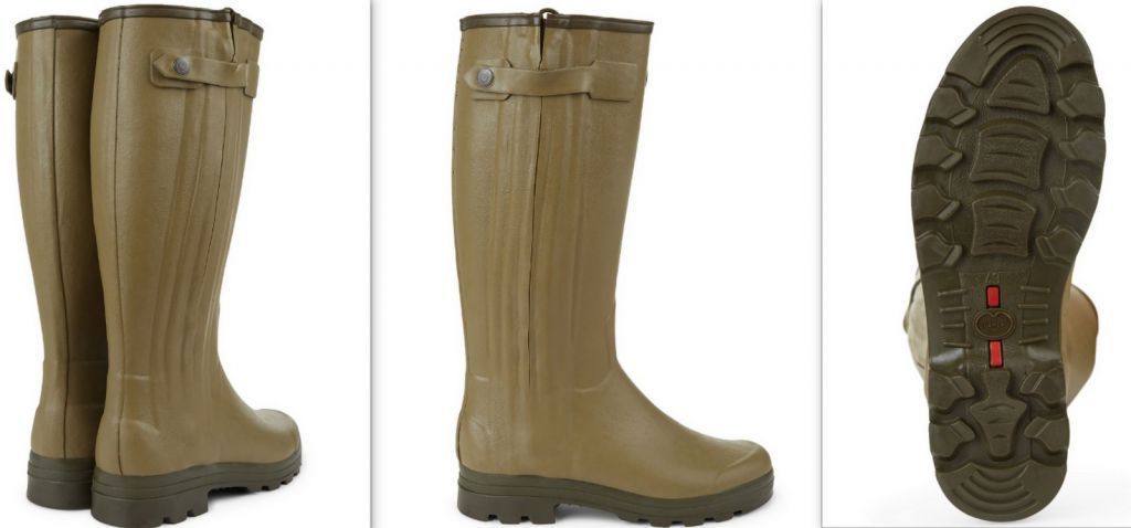 le chameau chasseur jersey stivale impermeabile con cerniera laterale