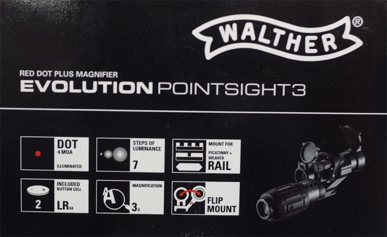 WALTHER EVOLUTION POINT SIGHT 3