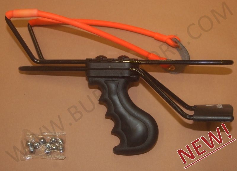 Set 8 Fionde Professionali Da Caccia | Elastici In Lattice Con Borse In Pelle Bovina - Foto 6