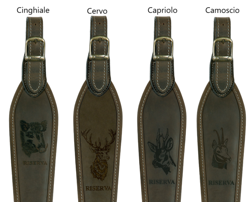 Tracolla Per Carabina Con Ricamo Cinghiale - Reggibile E Antiscivolo, Colore Arancio Alta Visibilità - Foto 7