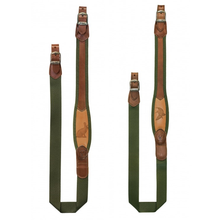 Cinghia Per Fucile In Pelle Marrone - Tracolla Per Fucile Da Caccia, Larghezza 3 Cm, Lunghezza 100 Cm - Foto 10