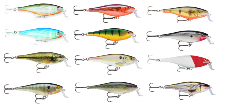 Rapala Shad Rap 07 Esca Artificiale Da Pesca 2,75 Cm - Legno Di Balsa, Baby Bass, Affondante E Da Traina