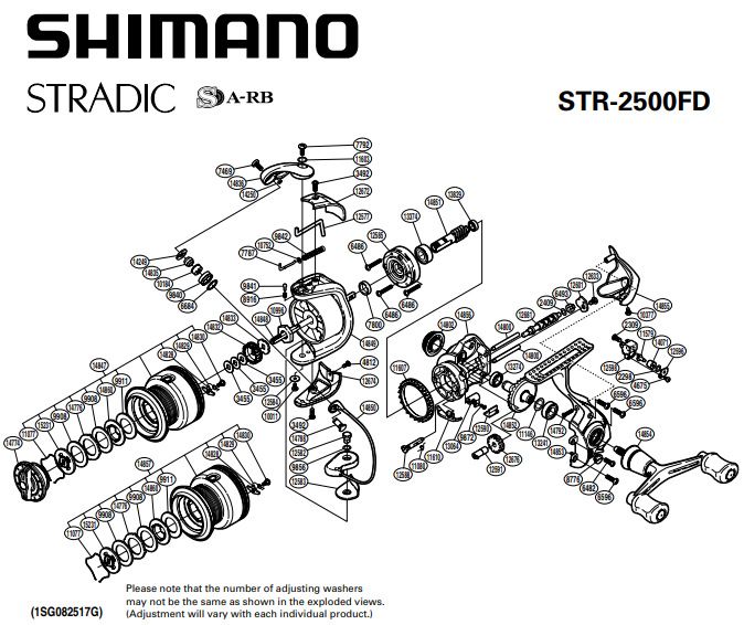 shimano ricambi per mulinelli stradic per varie misure e serie