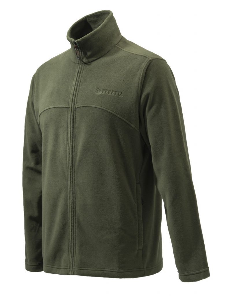 PILE LEGGERO FULL ZIP FLEECE BERETTA VERDE SCONTO 50% buellistore