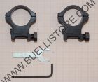 SPORTMATCH ATTACCO PER SLITTE WEAVER REGOLABILE IN ALTEZZA PER OTTICHE CON TUBO DA 30mm