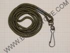CORDONCINO CON MOSCHETTONE COLORE VERDE OLIVA 48CM