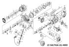 RICAMBI MULINELLI DAIWA 23 SALTIGA (G)