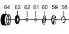 RICAMBIO ABU GARCIA COMPONENTI FRENO MECCANICO - REVO TORO WINCH - 1190572 1125772 1125771 1125770 1125769 1125768 
