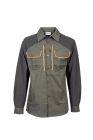 CAMICIA ELASTICIZZATA BLATEX CON PROFILO ARANCIO - 860.1
