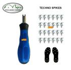 MAJORA TECHNO SPIKES - KIT 24 CHIODI PER SUOLE IN GOMMA 