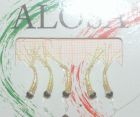 ALOSA - MONTATURA GIALLA CON CODE FLASH VERDE E TESTINA ROSSA - PH03