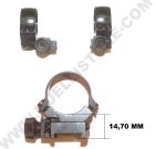 ASSIEME BASETTE E ANELLI DA 1" PER FUCILI WEATHERBY BOLT ACTION